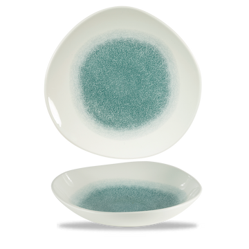 Raku Jade Green Organic Bowl 25.3cm